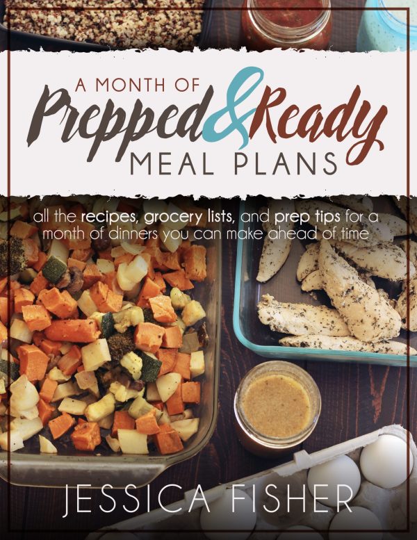 cover image of prepped and ready meal plan.