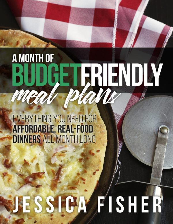 cover image of meal plan featuring a pizza and pizza cutter.