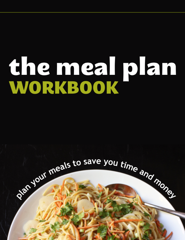 cover image of meal plan workbook.