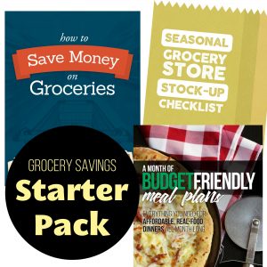 banner ad for grocery savings starter kit.