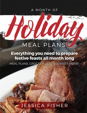 cover image featuring the cut side of a holiday ham on a platter.