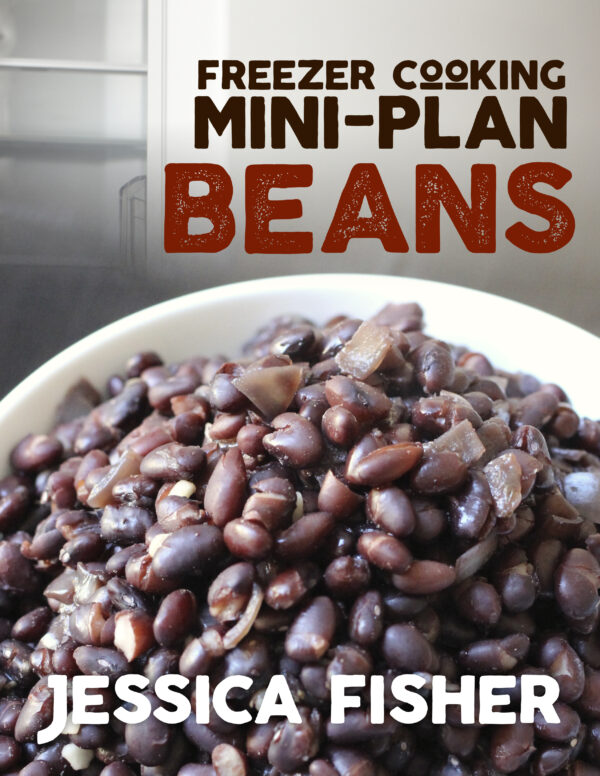 cover image of beans freezer cooking plan.