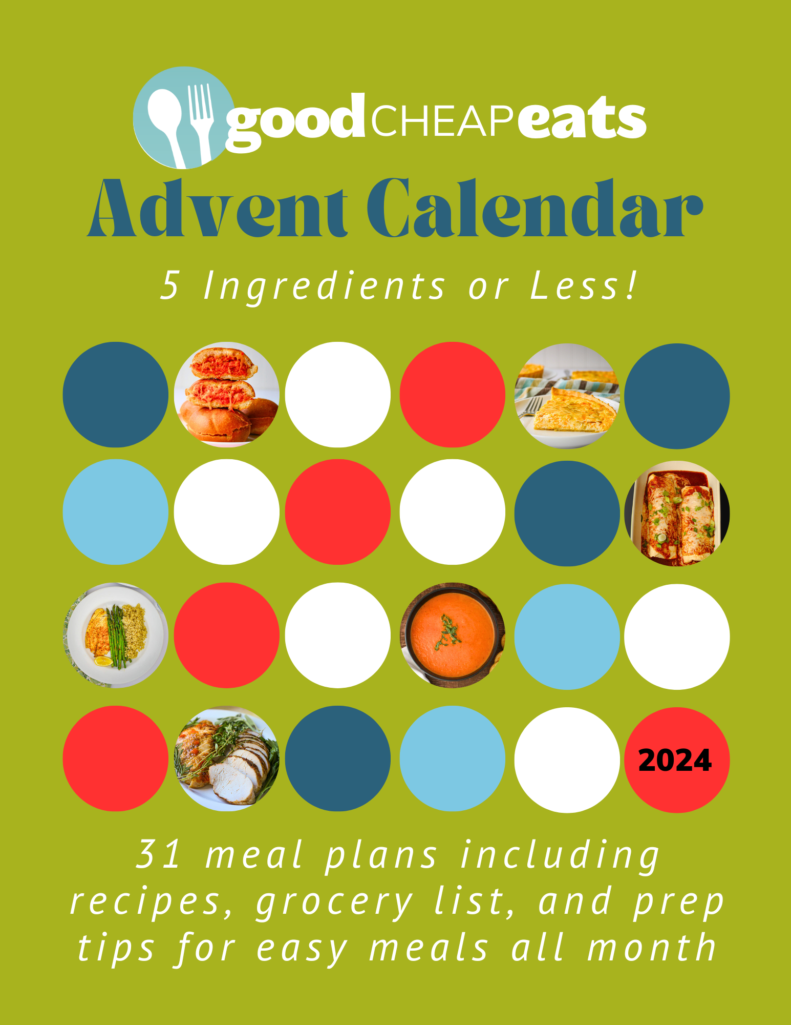 2024 Meal Plan Advent Calendar Good Cheap Eats EStore