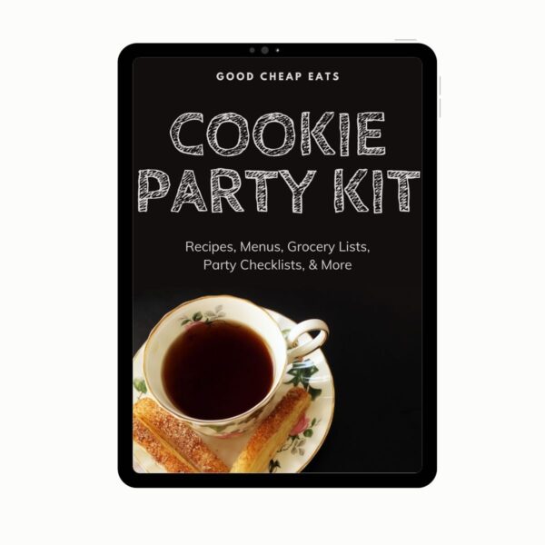 cookie party kit cover on iPad.