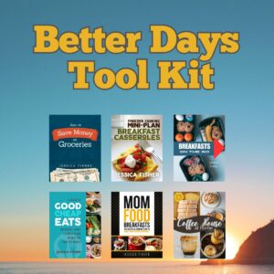 graphic of what's included in better days tool kit.