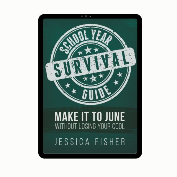 school year survival guide on iPad.